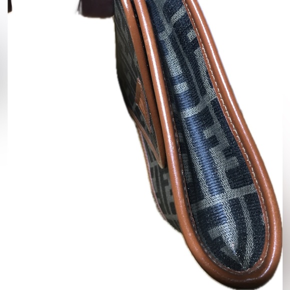 Fendi Vintage Zucca Convertible Clutch Crossbody Shoulder Handbag Small - Picture 11 of 16